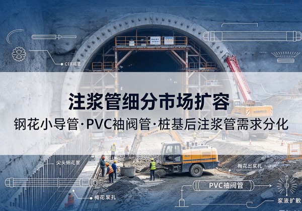 南皮注浆管细分市场扩容，隧道钢花小导管、PVC 袖阀管、桩基后注浆管需求分化