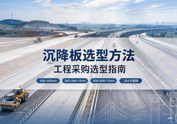 南皮沉降板选择方法